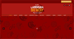 Desktop Screenshot of langhambrewery.co.uk