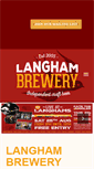 Mobile Screenshot of langhambrewery.co.uk